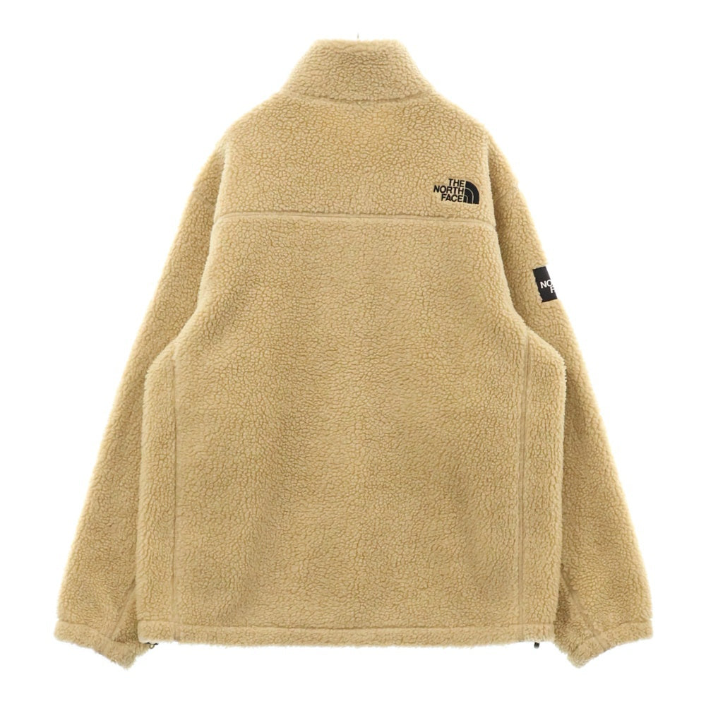 THE NORTH FACE(ザノースフェイス) SNOW CITY スノーシティ ワッペンロゴ ボアフリース ジップアップジャケット ベージュ NN4FL54B