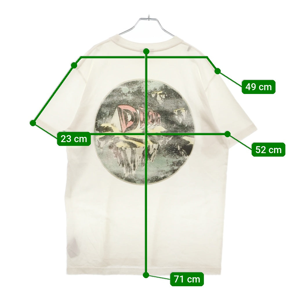 DIOR(ディオール) 23AW ASTERO アステロ バックプリント 半袖Tシャツ カットソー ホワイト 393J696D0817