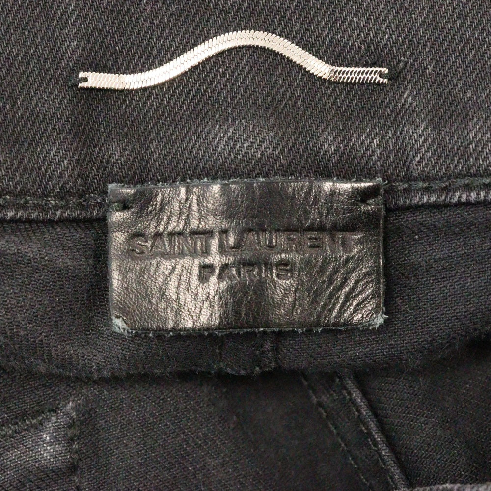 SAINT LAURENT PARIS(サンローランパリ) 18SS スキニー デニムパンツ ブラック 525173 YG869