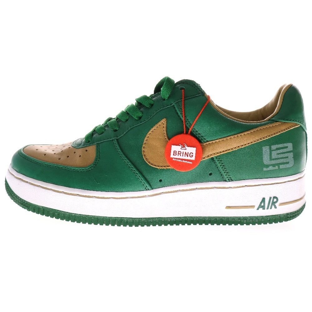 NIKE(ナイキ) 【観賞用 2004年製】 ×LEBRON JAMES AIR FORCE 1 LOW LTD レブロンジェームス エアフォース1 ローカットスニーカー グリーン US9/27cm 309063-371