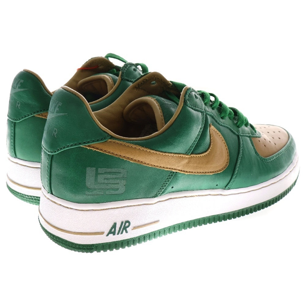 NIKE(ナイキ) 【観賞用 2004年製】 ×LEBRON JAMES AIR FORCE 1 LOW LTD レブロンジェームス エアフォース1 ローカットスニーカー グリーン US9/27cm 309063-371