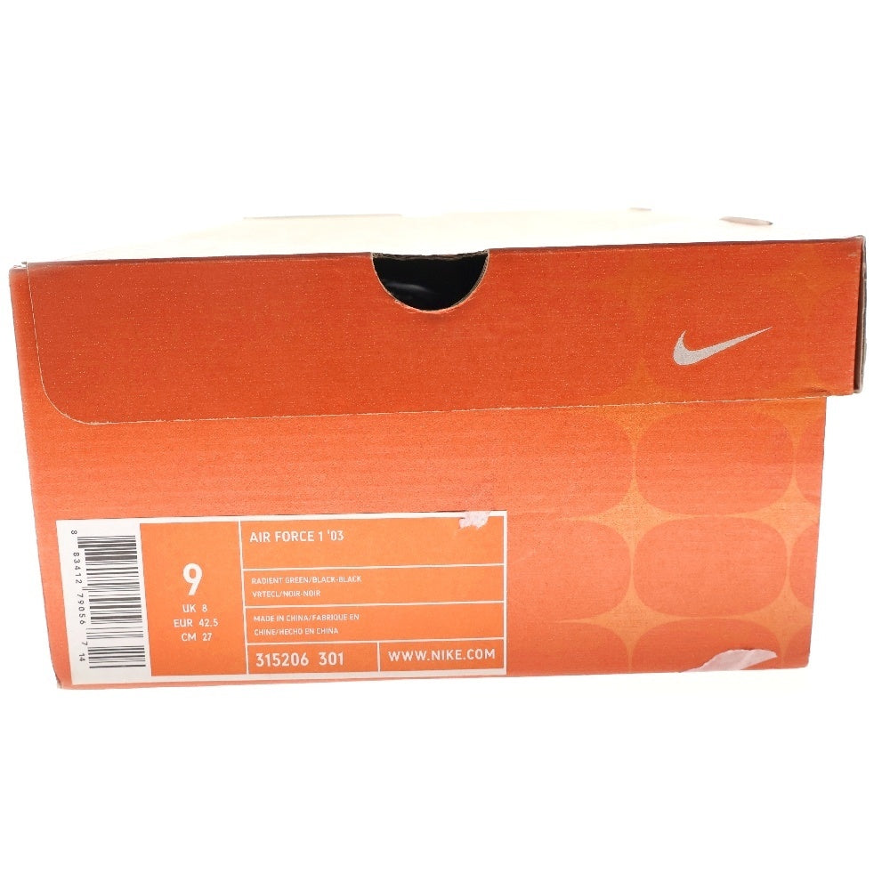 NIKE(ナイキ) 【観賞用 2006年製】 ×HUF AIR FORCE 1 03 HUFQUAKE ハフ エアフォース1 ハフクエイク ローカットスニーカー マルチカラー US9/27cm 315206-301