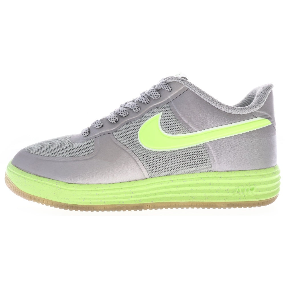 NIKE(ナイキ) 【観賞用 2012年製】 LUNAR FORCE 1 LOW FUSE ルナフォース 1 フューズ ローカットスニーカー シルバー/グリーン US9/27cm 555027-002