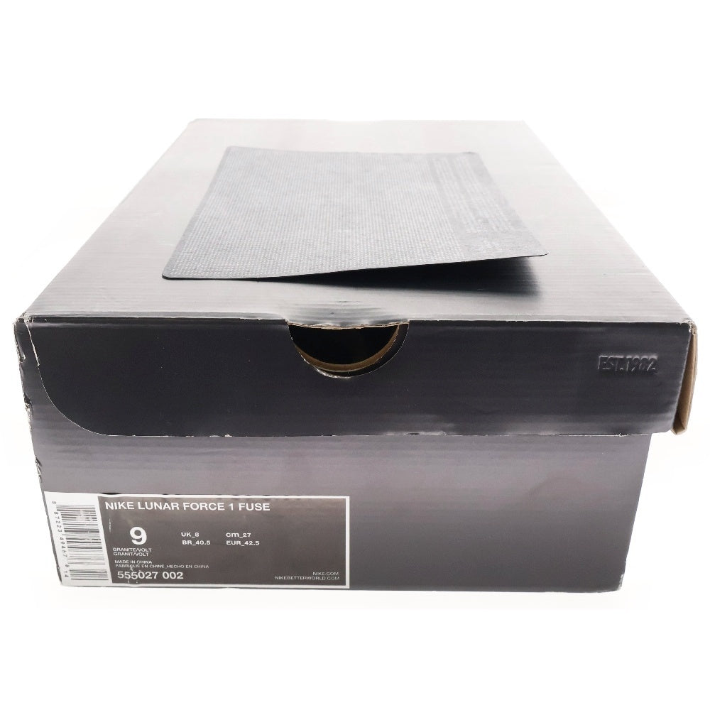 NIKE(ナイキ) 【観賞用 2012年製】 LUNAR FORCE 1 LOW FUSE ルナフォース 1 フューズ ローカットスニーカー シルバー/グリーン US9/27cm 555027-002