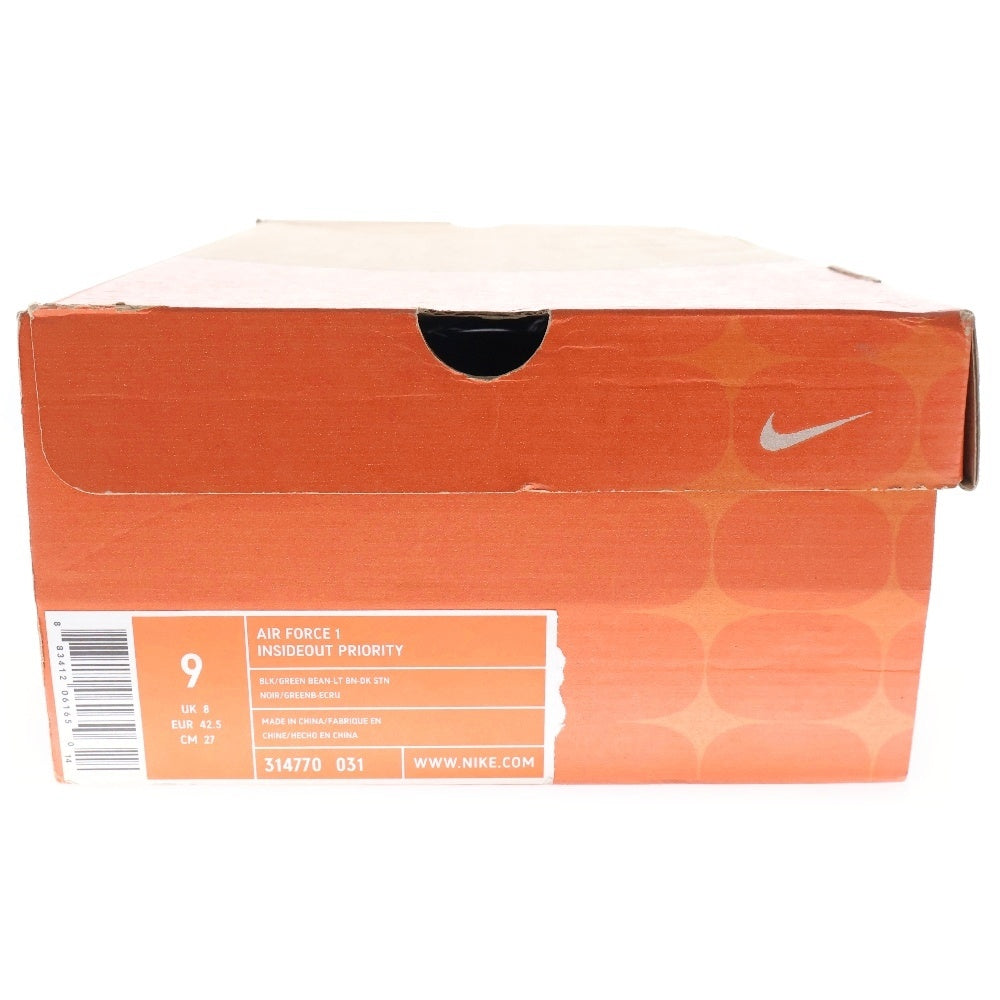 NIKE(ナイキ) 【観賞用 2006年製】 × UNDEFEATED AIR FORCE 1 LOW INSIDEOUT PRIORITY アンディフィーテッド エアフォース1 インサイドアウト プライオリティ スニーカー 314770-031