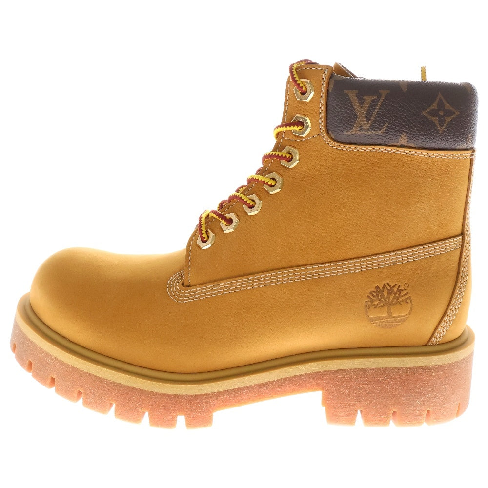 LOUIS VUITTON(ルイヴィトン) ×Timberland 6INCH ANKLE BOOT ティンバーランド モノグラム切替アンクルブーツ ハイカットシューズ ブラウン US9.5/27.5cm FA0264