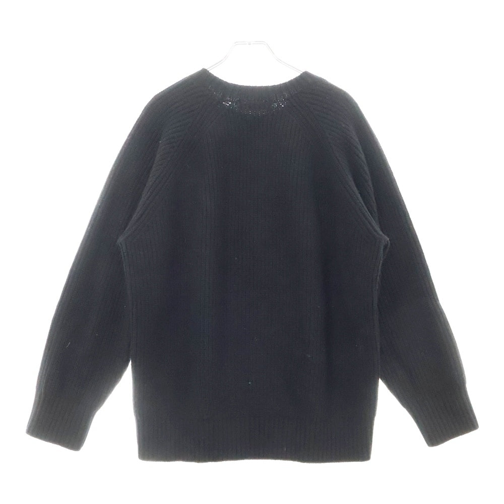 ATTACHMENT(アタッチメント) 24AW BRITISH WO KNIT CREWNECK PULLOVER ブリティッシュ ウールニット セーターブラック