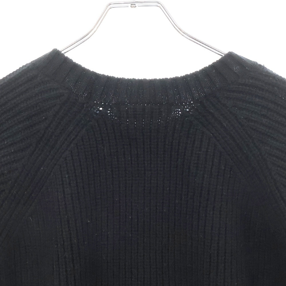 ATTACHMENT(アタッチメント) 24AW BRITISH WO KNIT CREWNECK PULLOVER ブリティッシュ ウールニット セーターブラック