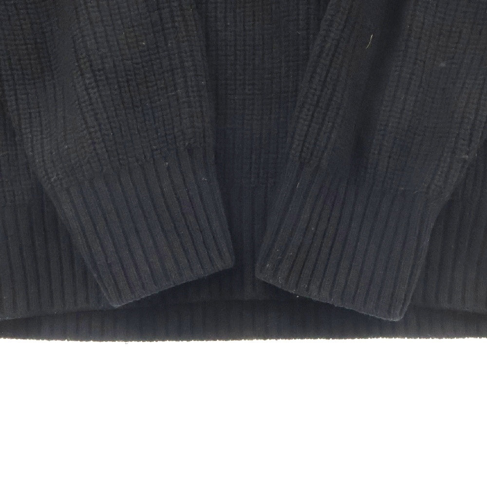 ATTACHMENT(アタッチメント) 24AW BRITISH WO KNIT CREWNECK PULLOVER ブリティッシュ ウールニット セーターブラック