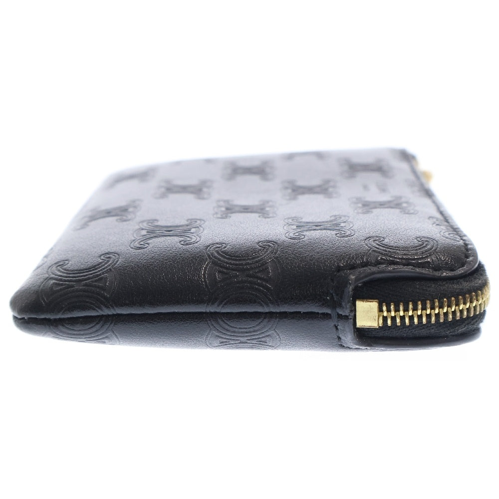 CELINE(セリーヌ) COIN & CARD POUCH トリオンフ カーフスキン コイン カードケース ブラック 10C663BFU 38NO