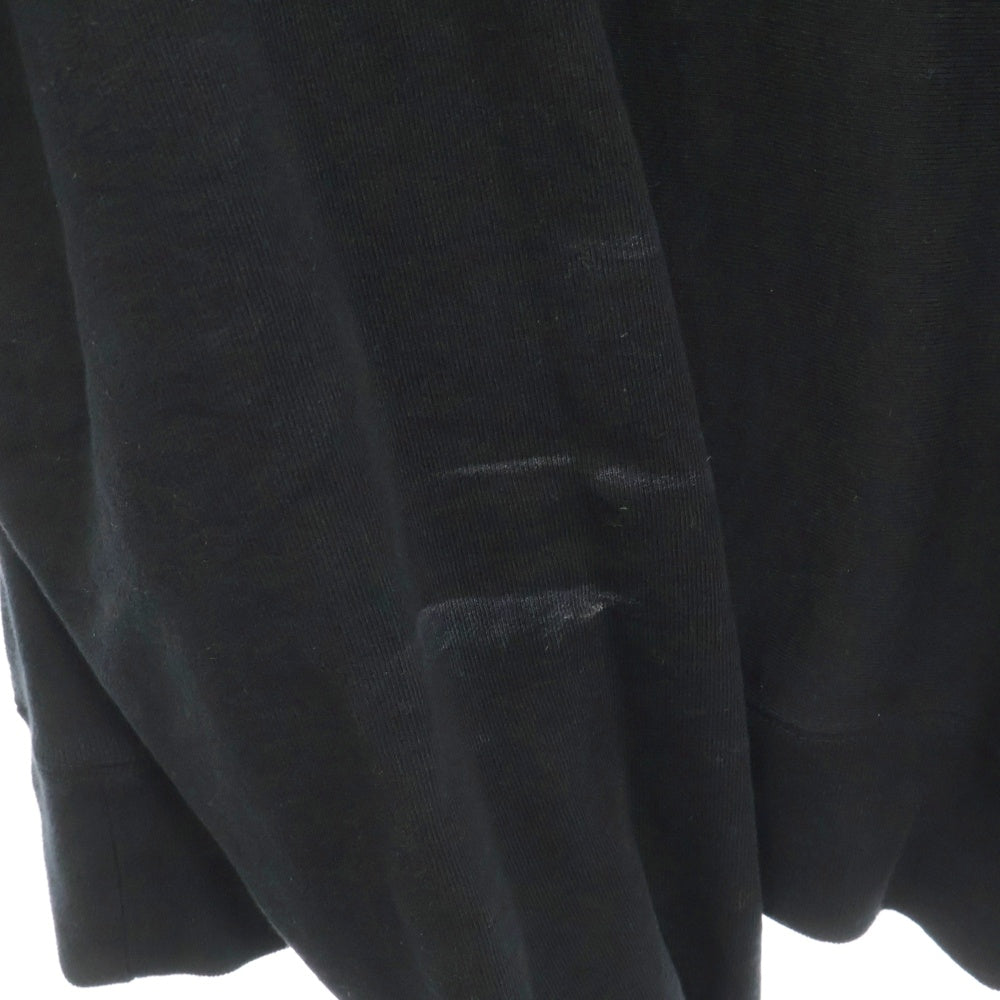 WASTED YOUTH(ウェイステッドユース) Heavy Weight Sweatshirt ヘビーウェイト ロゴプリント クルーネック プルオーバースウェットトレーナー ブラック