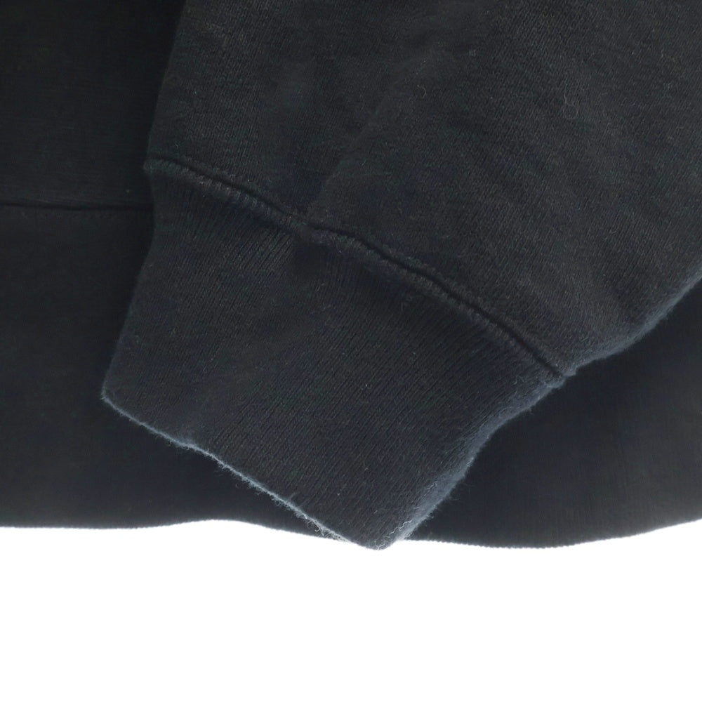 WASTED YOUTH(ウェイステッドユース) Heavy Weight Sweatshirt ヘビーウェイト ロゴプリント クルーネック プルオーバースウェットトレーナー ブラック