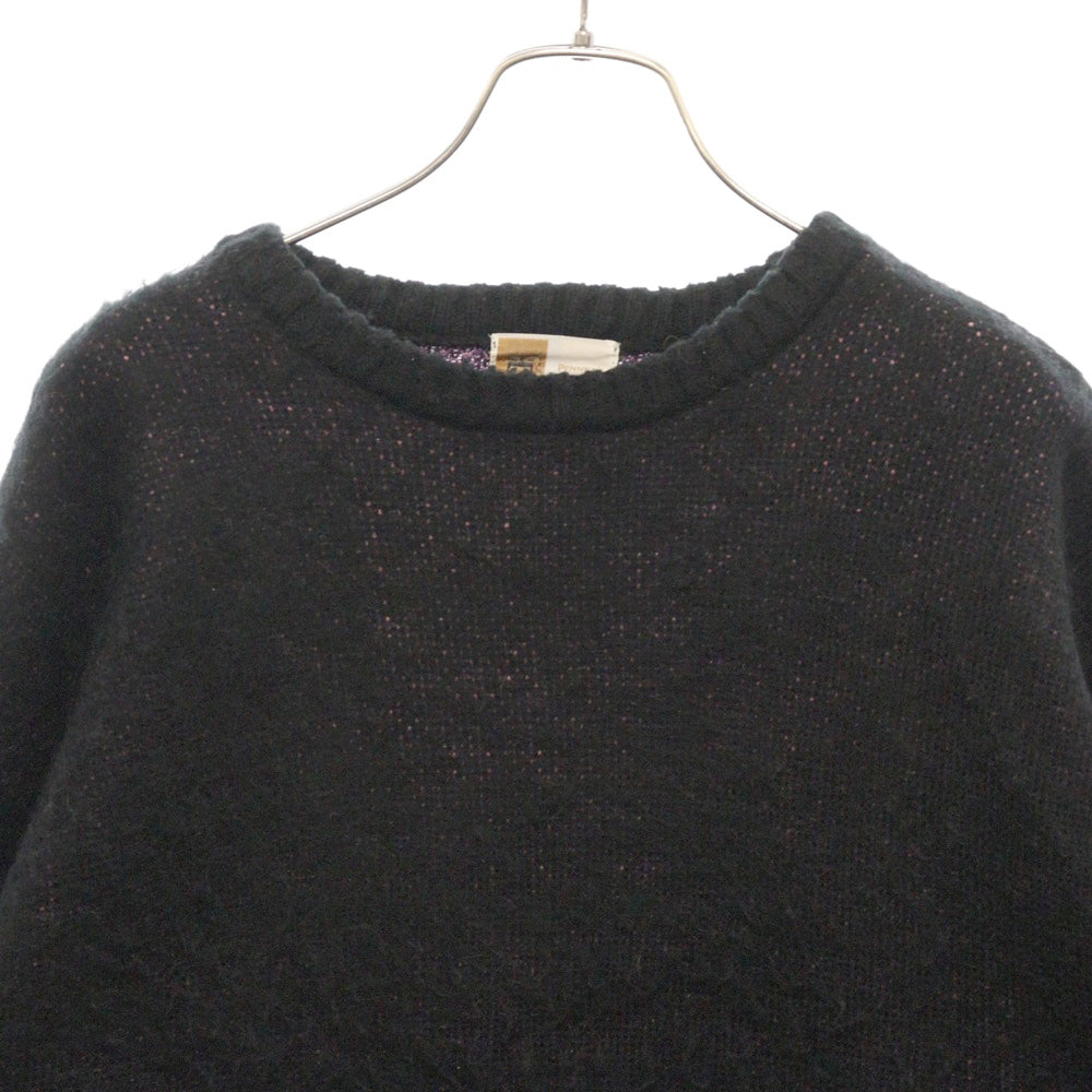 PENNEYS TOWNCRAFT(ぺニーズタウンクラフト) モヘアクルーネックニットセーター ブラック