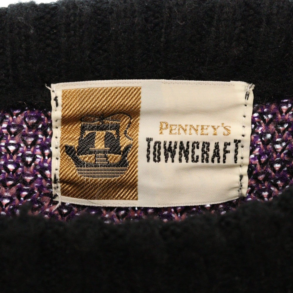 PENNEYS TOWNCRAFT(ぺニーズタウンクラフト) モヘアクルーネックニットセーター ブラック
