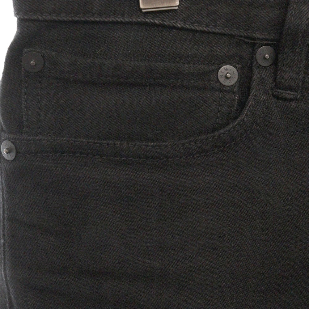 MINEDENIM(マインデニム) FPK107N-99-332-8 ボタンフライスキニーデニムパンツ ブラック
