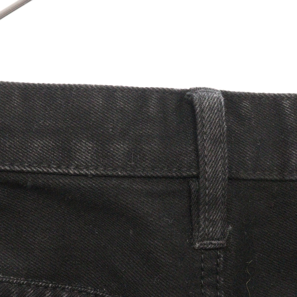 MINEDENIM(マインデニム) FPK107N-99-332-8 ボタンフライスキニーデニムパンツ ブラック