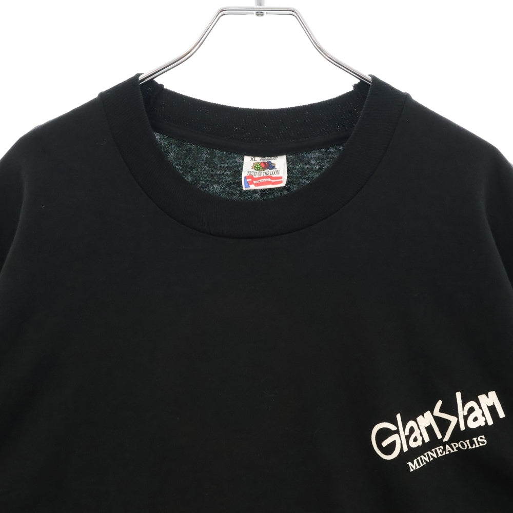 VINTAGE(ヴィンテージ) 90s Glam Slam Minneapolis Prince ロゴプリント半袖Tシャツ カットソー ブラック