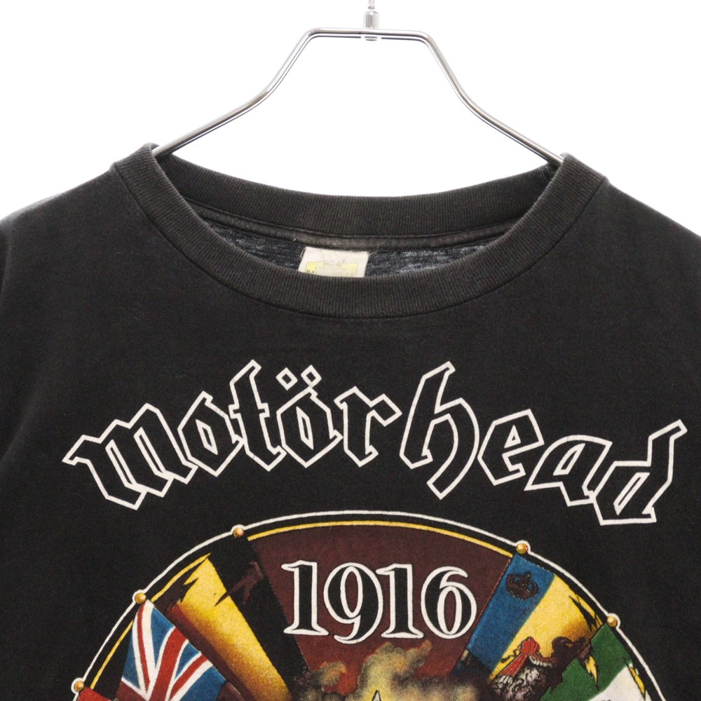 VINTAGE(ヴィンテージ) 90s Motorhead Lights Out Over Europe Tour 1991 モーターヘッド ツアープリント半袖Tシャツ ブラック カットソー