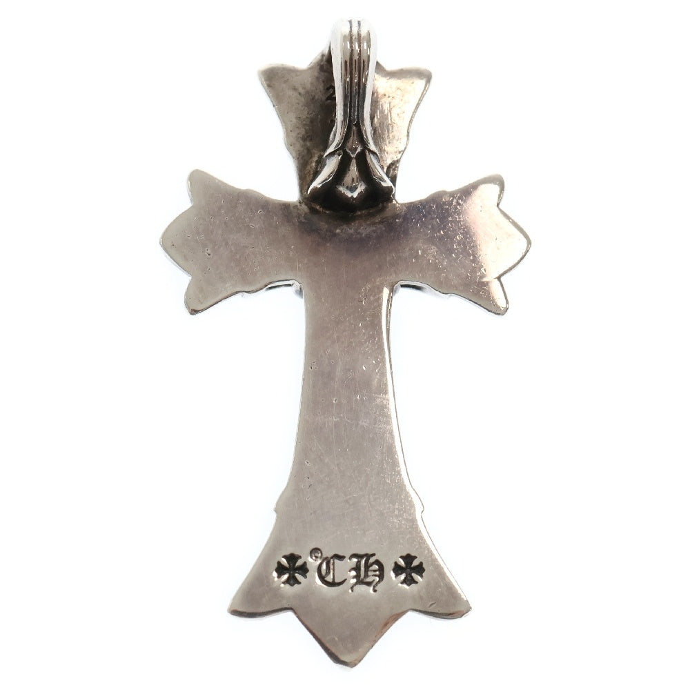 CHROME HEARTS(クロムハーツ) DBL CH CRS SML スモール ダブルCHクロスペンダントトップ PAVEダイヤ シルバー
