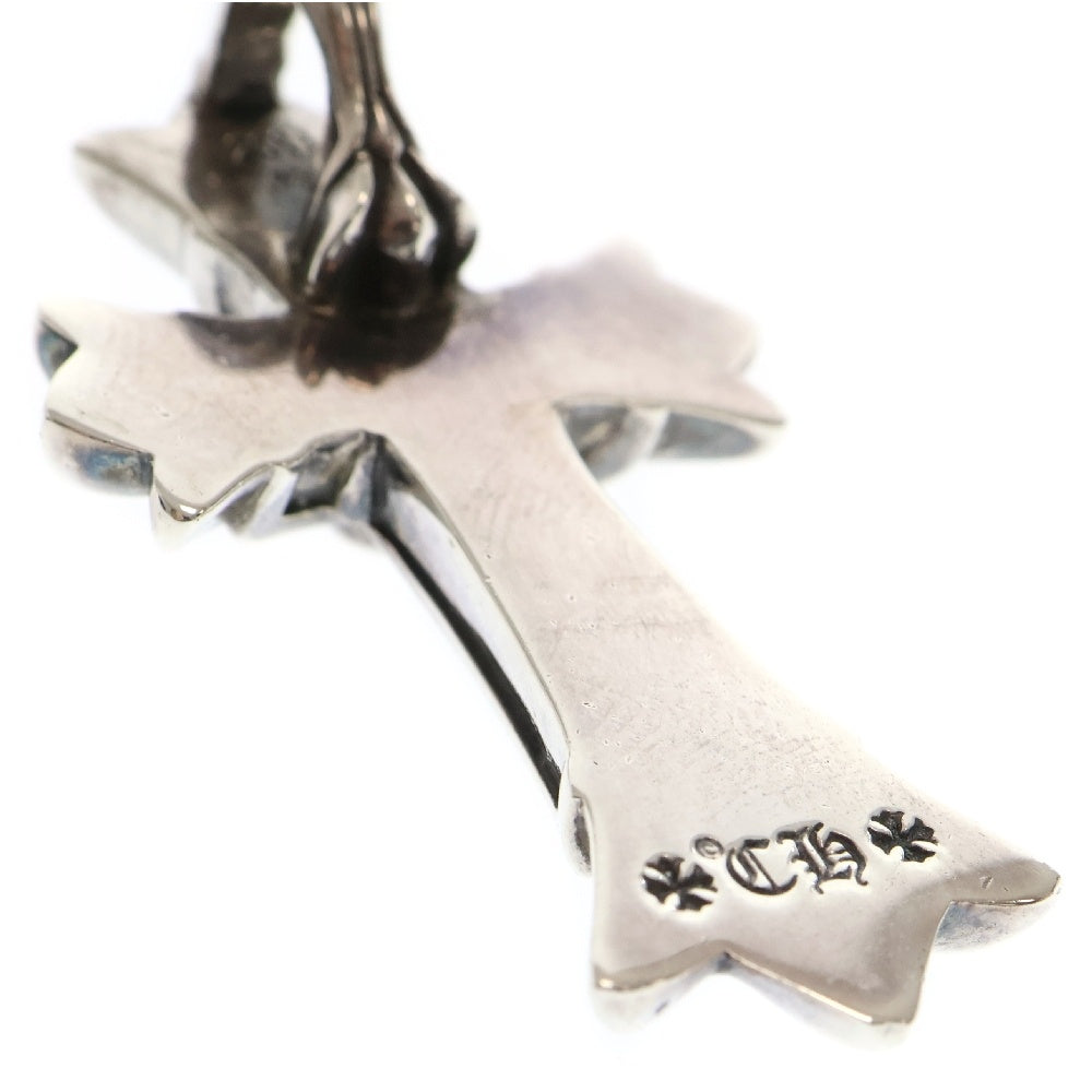 CHROME HEARTS(クロムハーツ) DBL CH CRS SML スモール ダブルCHクロスペンダントトップ PAVEダイヤ シルバー
