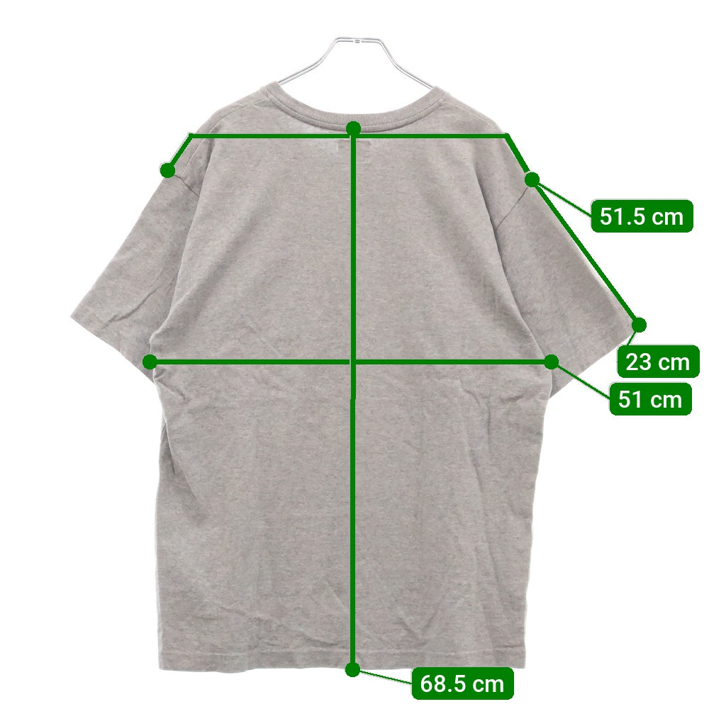WTAPS(ダブルタップス) 17AW BLANK SS 01 TEE ブランク ポケット クルーネック半袖Tシャツ カットソー グレー 172ATDT-CSM01