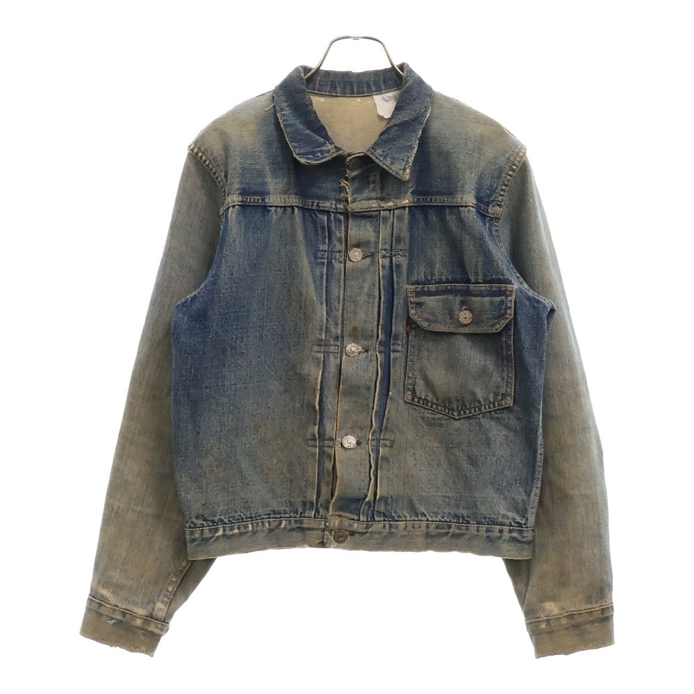 Levi's(リーバイス) 40S-50S VINTAGE 506XX 1st ファースト 針無しスライドバックル 片面タブ BIG E ヴィンテージ デニムトラッカージャケット インディゴ