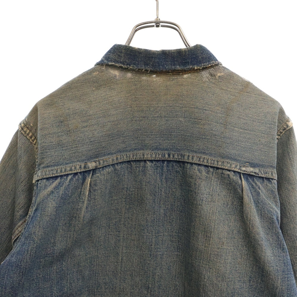 Levi's(リーバイス) 40S-50S VINTAGE 506XX 1st ファースト 針無しスライドバックル 片面タブ BIG E ヴィンテージ デニムトラッカージャケット インディゴ
