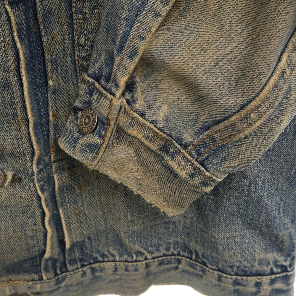Levi's(リーバイス) 40S-50S VINTAGE 506XX 1st ファースト 針無しスライドバックル 片面タブ BIG E ヴィンテージ デニムトラッカージャケット インディゴ