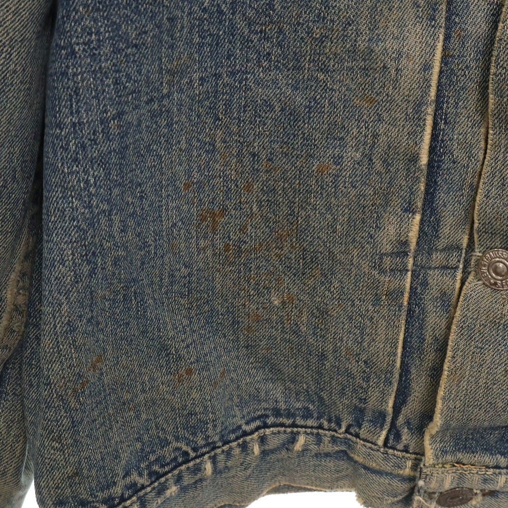 Levi's(リーバイス) 40S-50S VINTAGE 506XX 1st ファースト 針無しスライドバックル 片面タブ BIG E ヴィンテージ デニムトラッカージャケット インディゴ