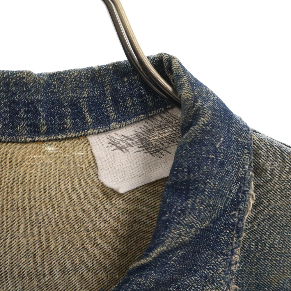 Levi's(リーバイス) 40S-50S VINTAGE 506XX 1st ファースト 針無しスライドバックル 片面タブ BIG E ヴィンテージ デニムトラッカージャケット インディゴ