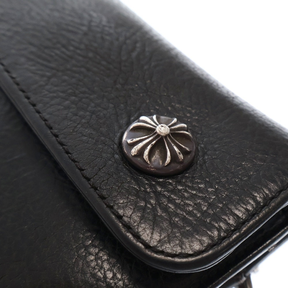 CHROME HEARTS(クロムハーツ) WAVE ウェーブ レザーウォレット 財布 ブラック BCA374