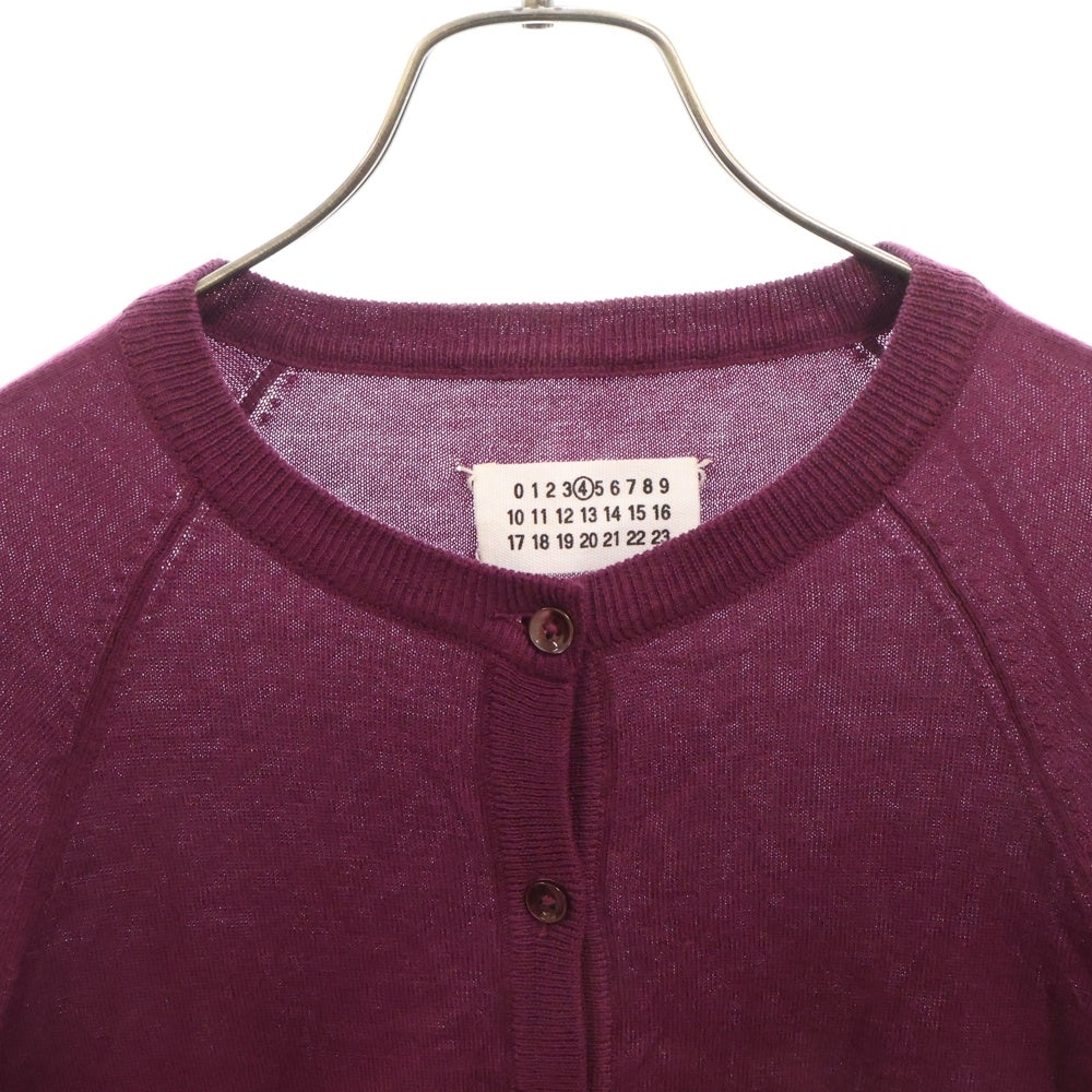 Maison Margiela(メゾンマルジェラ) 07SS ここのえタグ コットン ニット カーディガン レディース パープル