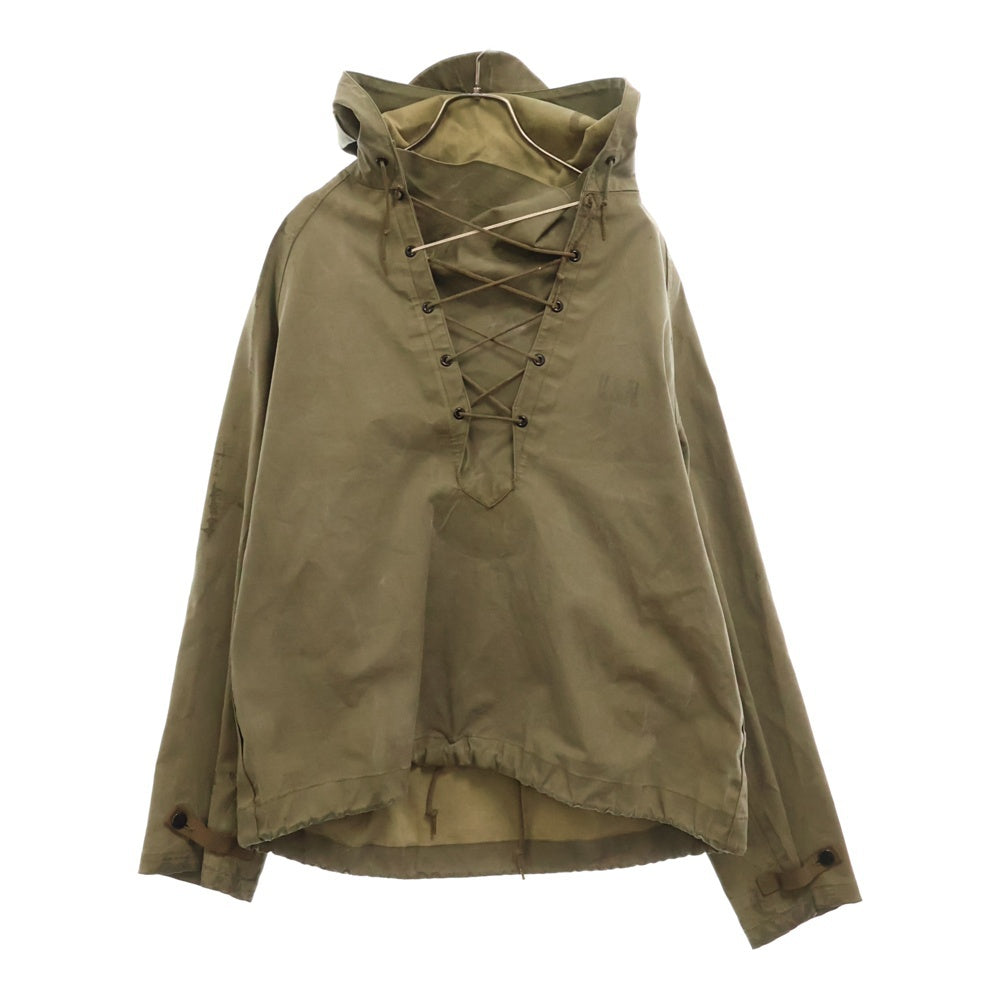 VINTAGE(ヴィンテージ) 40S VINTAGE USN DECK RAIN PULLOVER PARKA ヴィンテージ アメリカ海軍 デッキレインプルオーバーパーカー 胸ステンシル カーキ