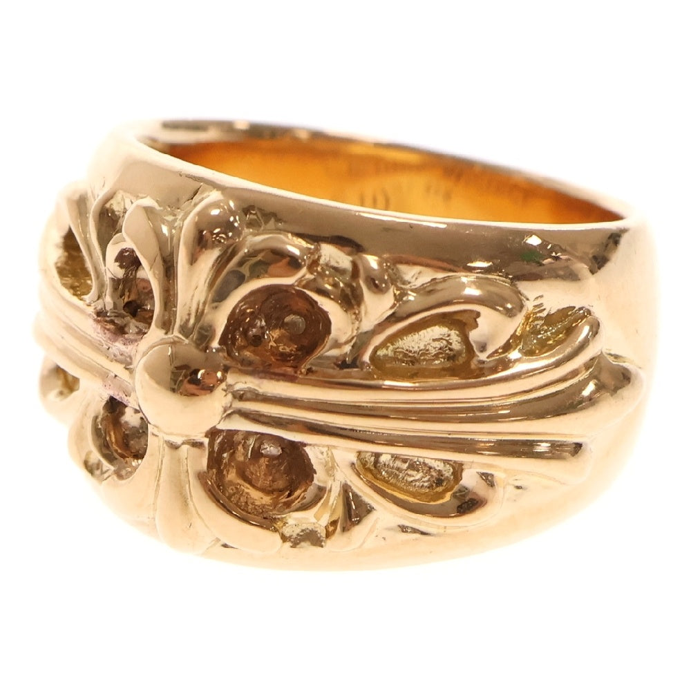 CHROME HEARTS(クロムハーツ) 22K FLRL CRS フローラルクロスリング ゴールド