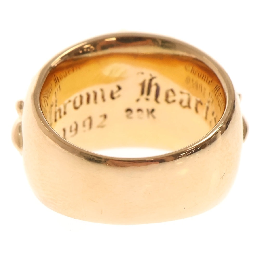 CHROME HEARTS(クロムハーツ) 22K FLRL CRS フローラルクロスリング ゴールド