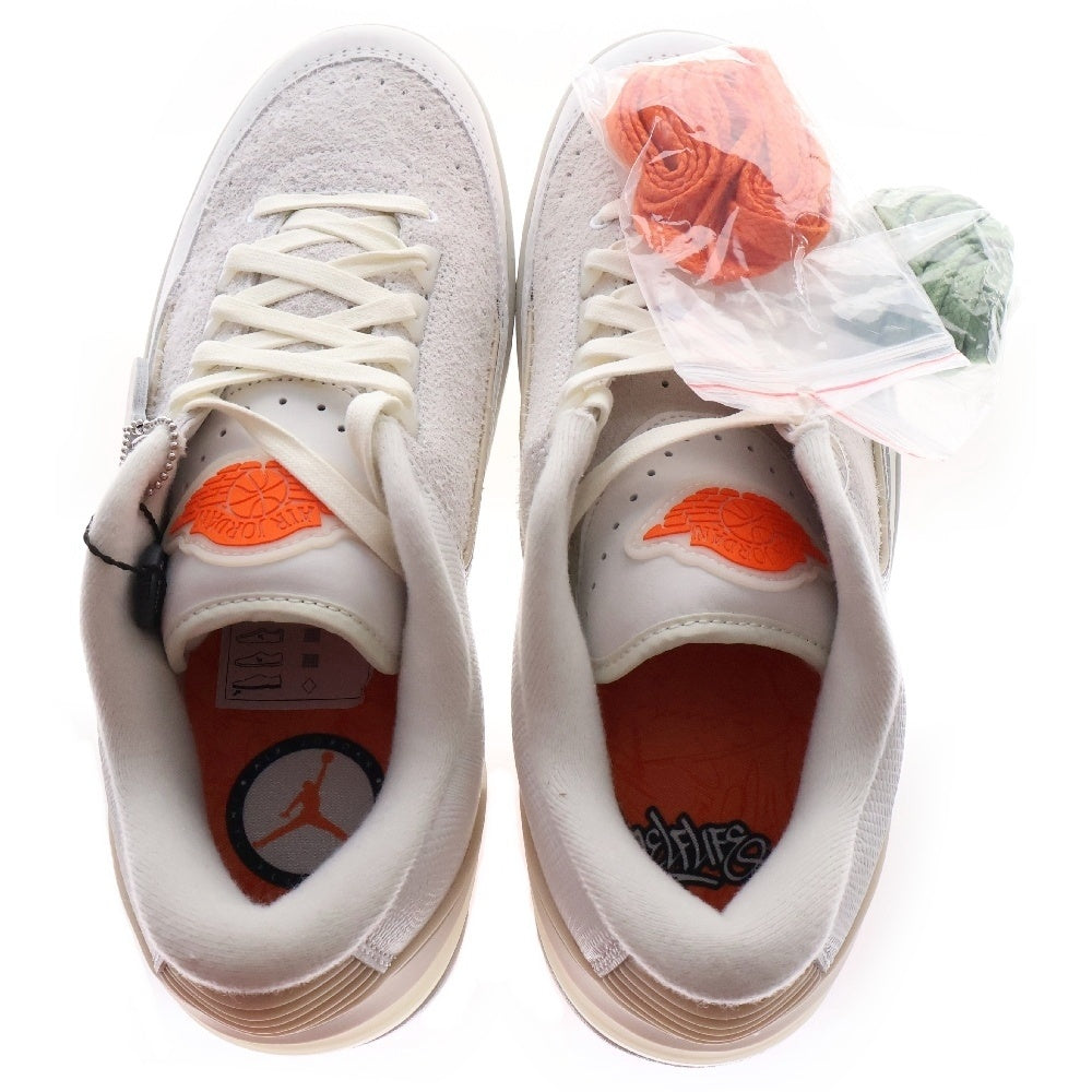 NIKE(ナイキ) × Shelflife AIR JORDAN 2 LOW シェルフライフ エアジョーダン2 ローカットスニーカー グレー US9.5/27.5cm DV7128-110