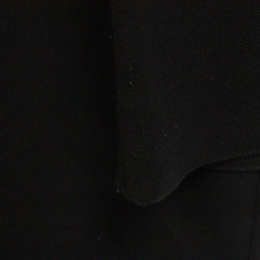 MM6 Maison Margiela(エムエムシックスメゾンマルジェラ) 18AW ノーカラーロングスカートワンピース 袖切替 ブラック レディース S32CU0022