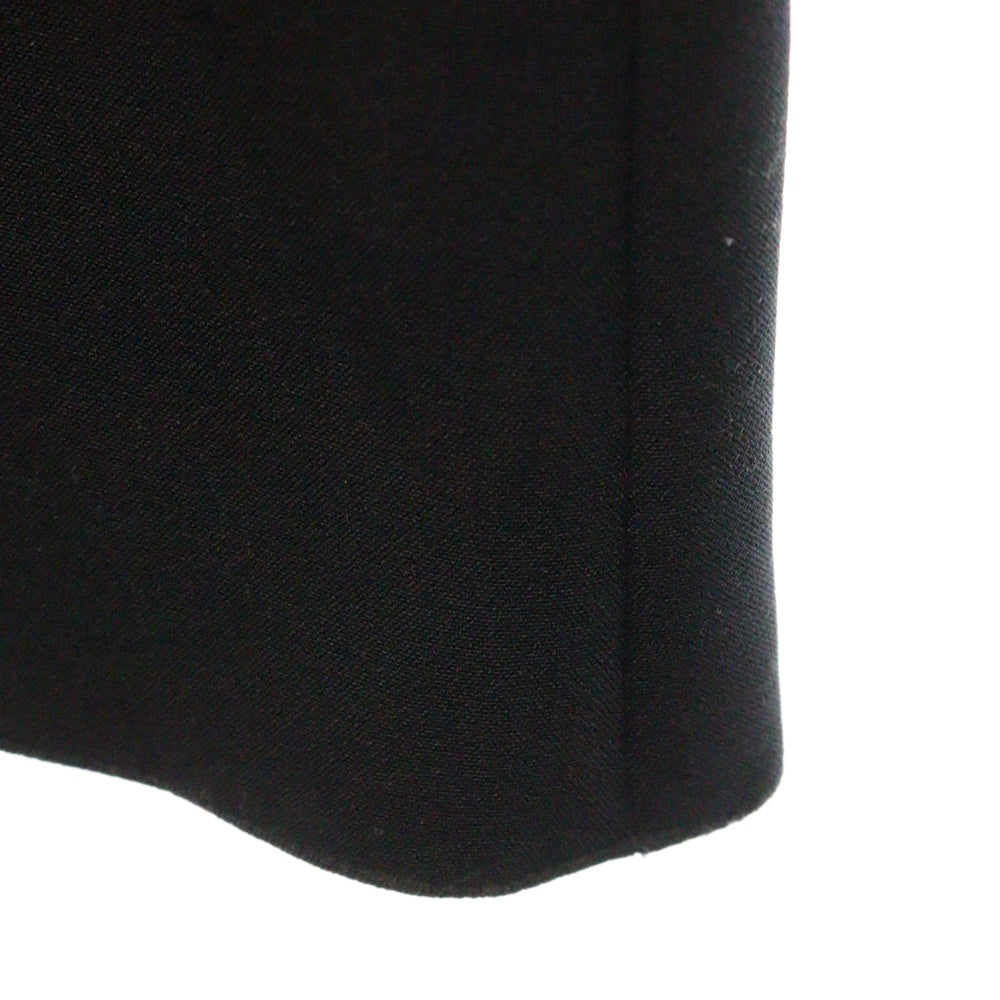MM6 Maison Margiela(エムエムシックスメゾンマルジェラ) 18AW ノーカラーロングスカートワンピース 袖切替 ブラック レディース S32CU0022