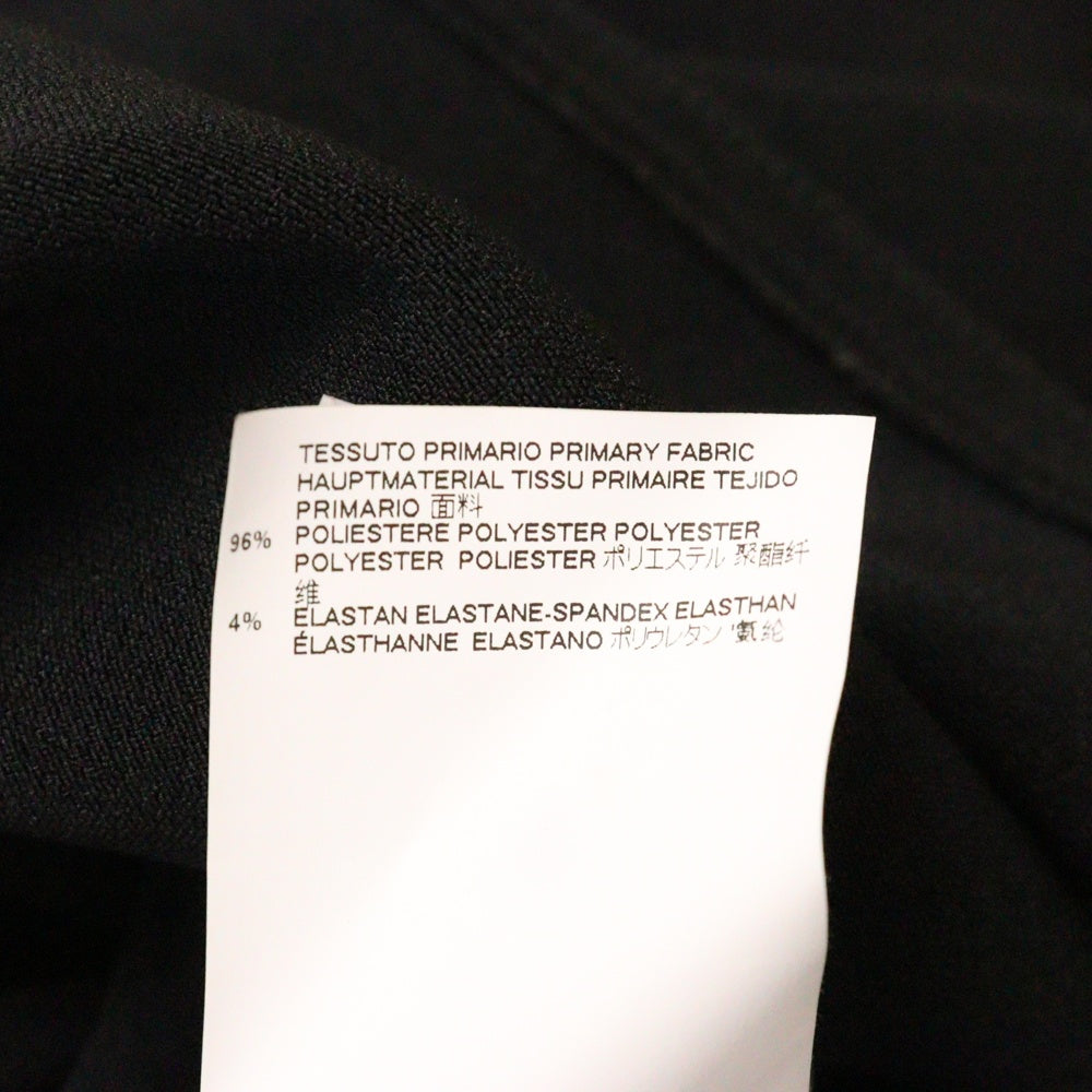 MM6 Maison Margiela(エムエムシックスメゾンマルジェラ) 18AW ノーカラーロングスカートワンピース 袖切替 ブラック レディース S32CU0022