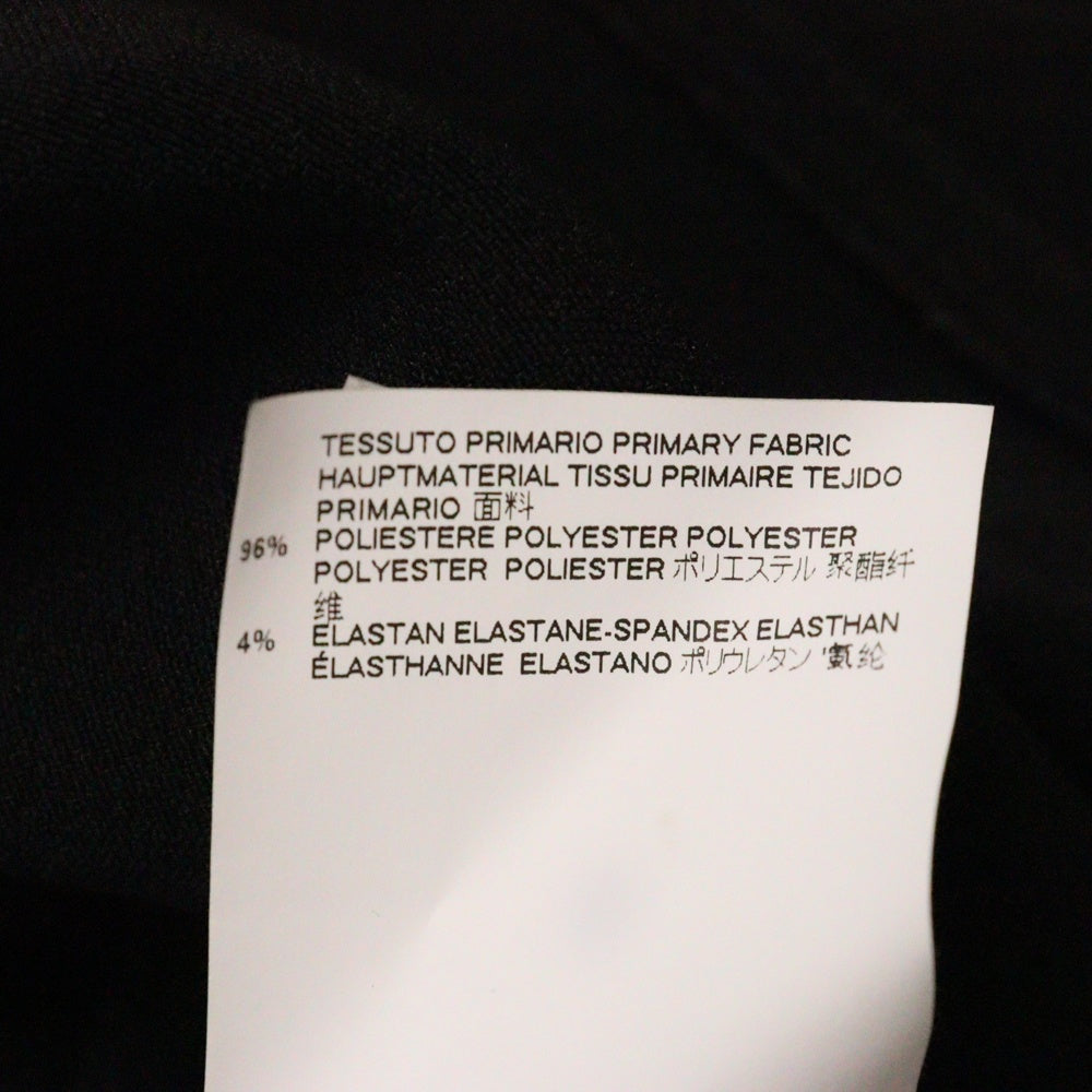 MM6 Maison Margiela(エムエムシックスメゾンマルジェラ) 18AW ノーカラーロングスカートワンピース 袖切替 ブラック レディース S32CU0022