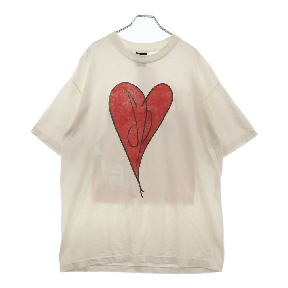 VINTAGE(ヴィンテージ) 90S VINTAGE THE SMASHING PUMPKINS SP HEART RED USA製 両面グラフィックプリント 裾シングル クルーネック 半袖Tシャツ カットソー ホワイト