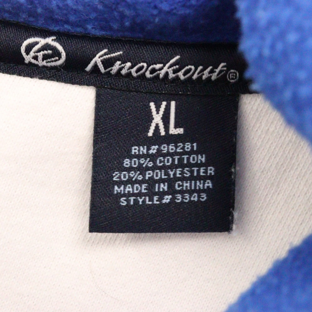 VINTAGE(ヴィンテージ) 00s Knockout ノックアウト ボーダー ジップアップパーカー ブルー