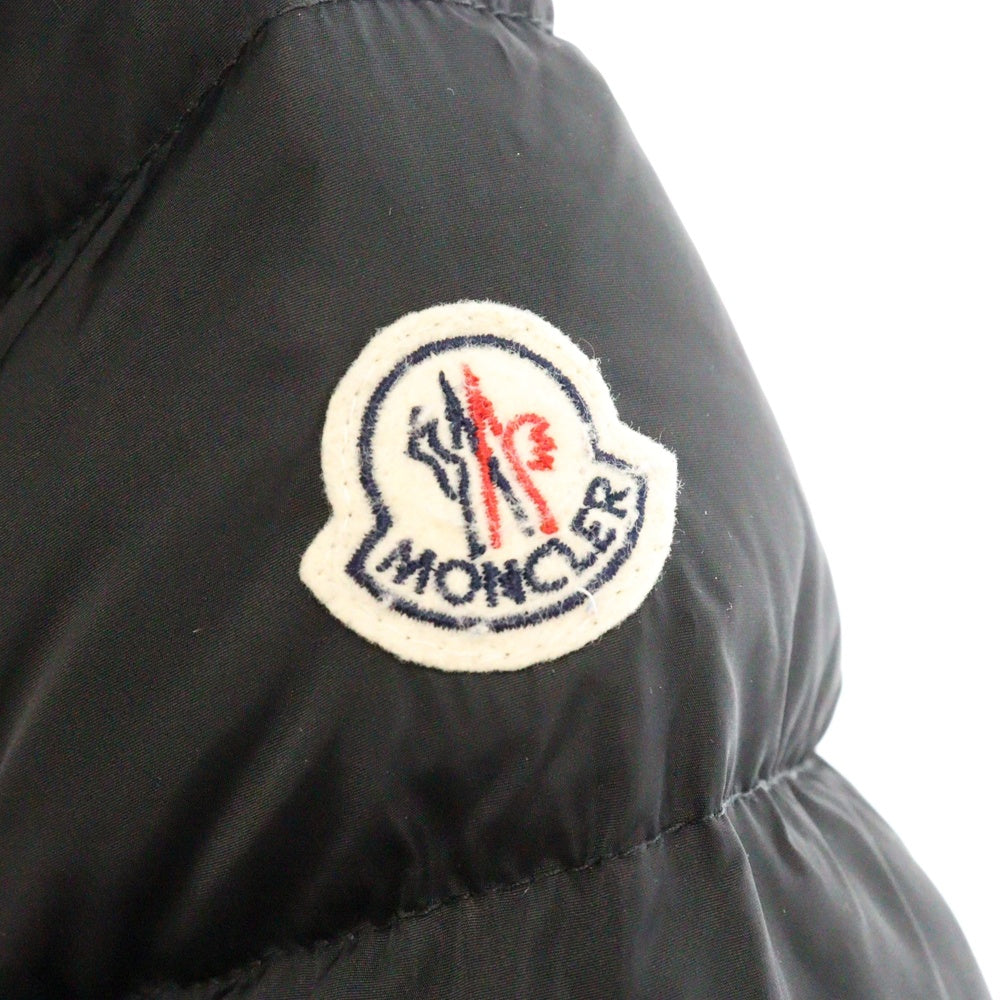 MONCLER(モンクレール) 15AW GENEVRIETTE ジュヌブリエッテ ファーフード ナイロン ジップアップ ダウンジャケット コート レディース A20934982025 ブラック