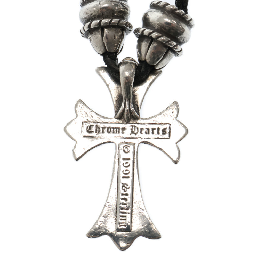 CHROME HEARTS(クロムハーツ) CH CRS SMLスモールCHクロス BC ボロチップブレイド ネックレス シルバー BCA220