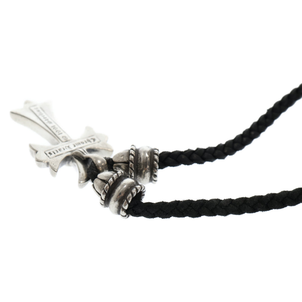 CHROME HEARTS(クロムハーツ) CH CRS SMLスモールCHクロス BC ボロチップブレイド ネックレス シルバー BCA220
