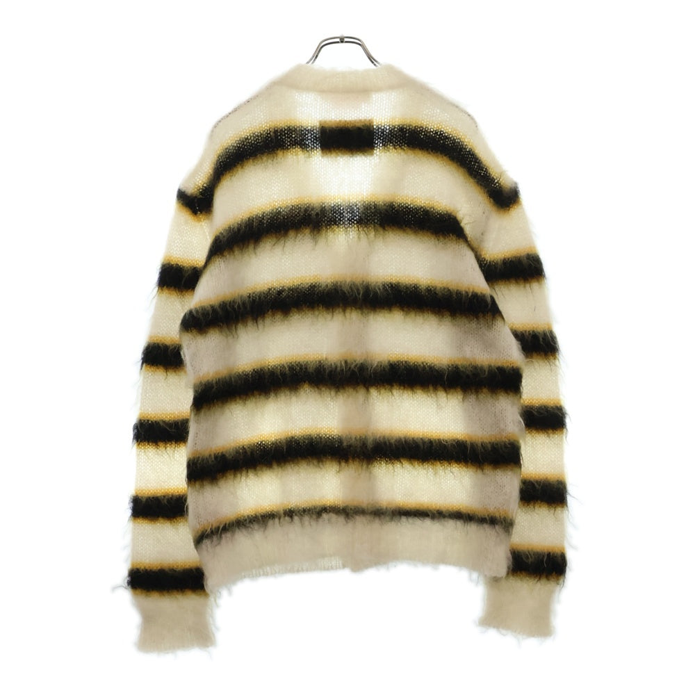 MARNI(マルニ) 22AW MOHAIR AND WOOL BLEND CARDIGAN モヘアニット ボーダーカーディガン マルチカラー CDMG0051Q3 UFU116