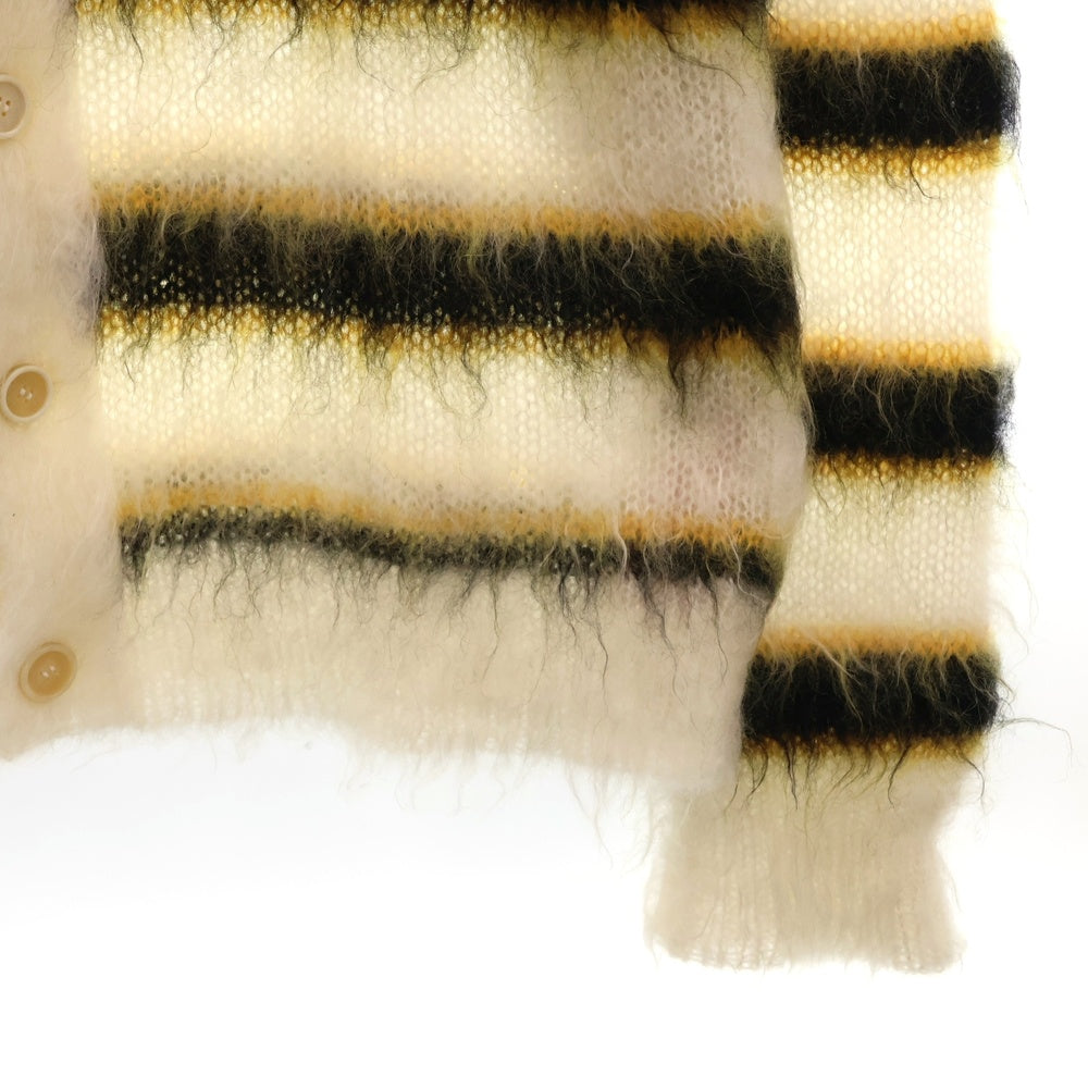 MARNI(マルニ) 22AW MOHAIR AND WOOL BLEND CARDIGAN モヘアニット ボーダーカーディガン マルチカラー CDMG0051Q3 UFU116