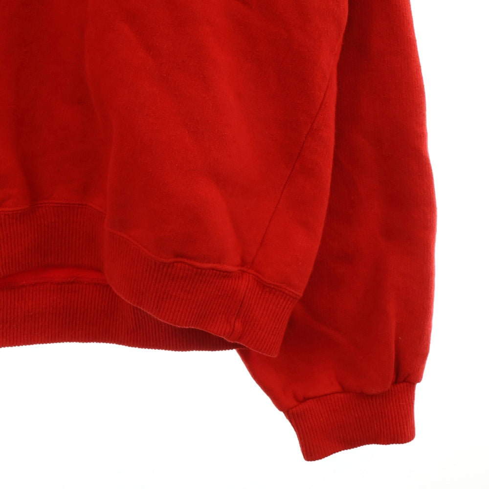 CHANEL(シャネル) 80S VINTAGE Logo Print Sweat Hoodie SAISON 1 ロゴプリント プルオーバースウェットパーカー ヴィンテージ フーディ レッド 26432