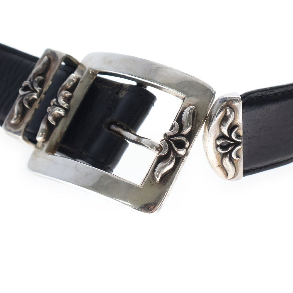 CHROME HEARTS(クロムハーツ) 3PC BLT OTJ クラシック レザー ベルト ブラック/シルバー