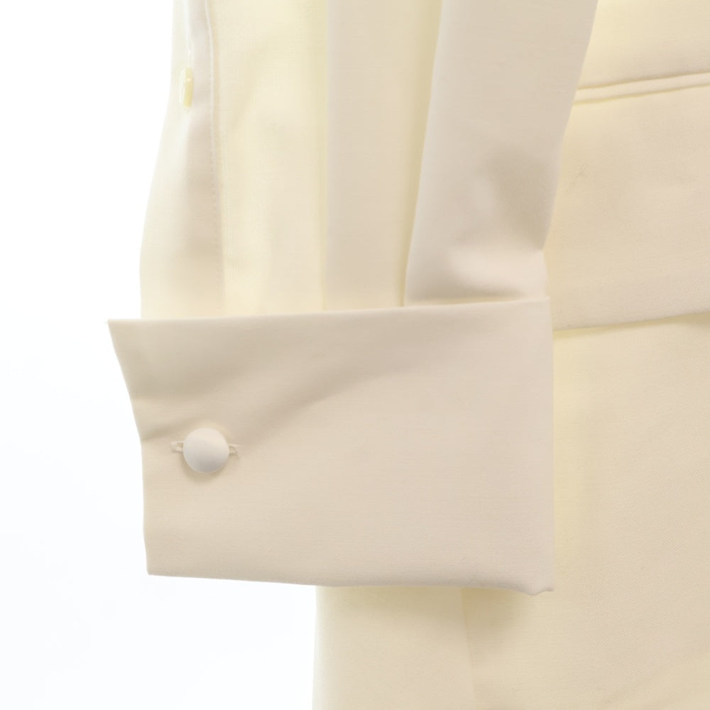 Sacai(サカイ) 21SS レイヤードデザイン バックプリーツ シャツワンピース ホワイト レディース 21-05524